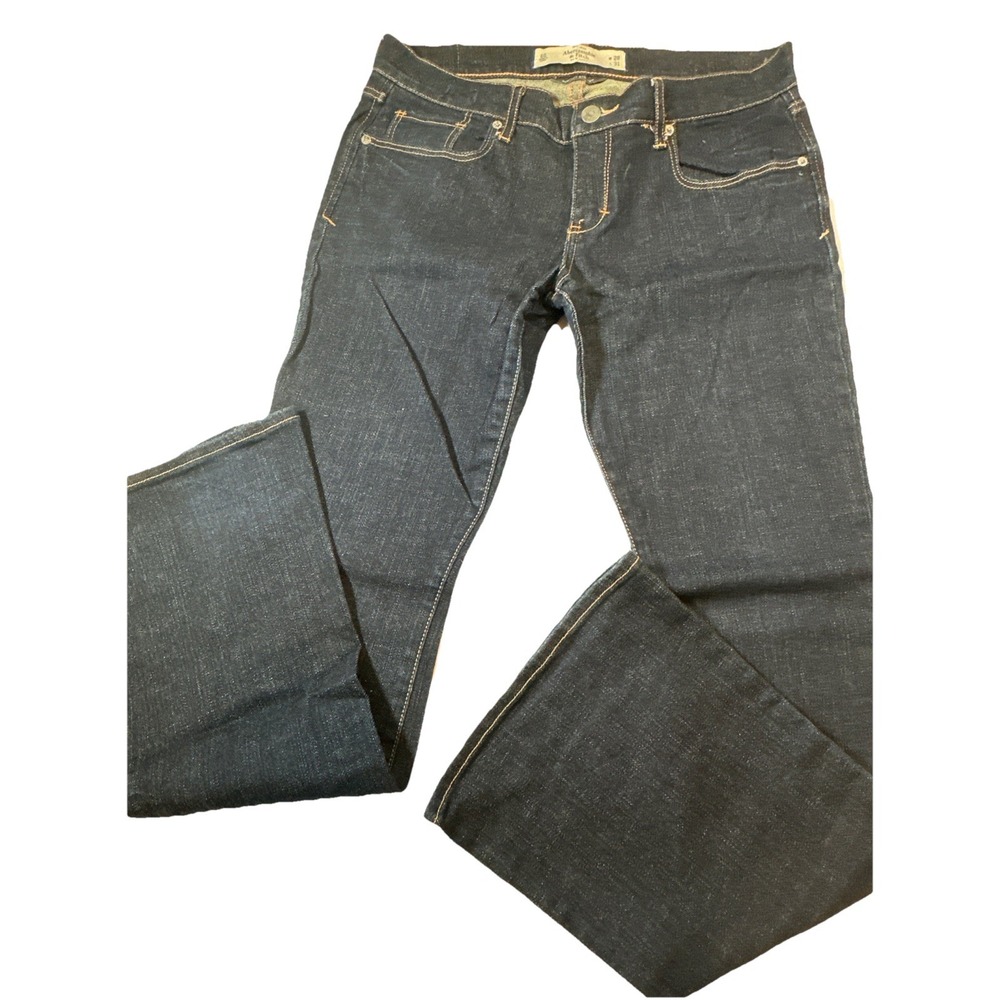 Abercrombie & Fitch Madison Perfect Stretch Jeans Womens 6S W28 L31 Blue Bootcut